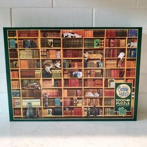 Cobble Hill 1000 Piece Jigsaw Puzzle - The Cat Library